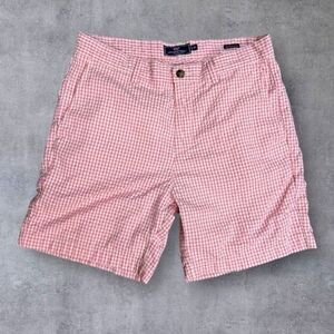 Vineyard Vines Pink Gingham Breaker Shorts